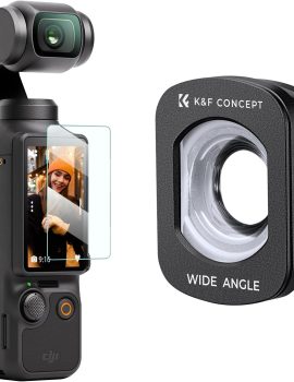 K&F Concept Wide-Angle Lens Compatible with DJI Osmo Pocket 3, Magnetic Attach/Multi-Coated/Optical Glass