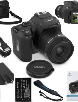 Minolta 64 Mega Pixels Auto Focus Digital Camera with 10x Optical Zoom, 4K Ultra HD Video and Macro Shooting